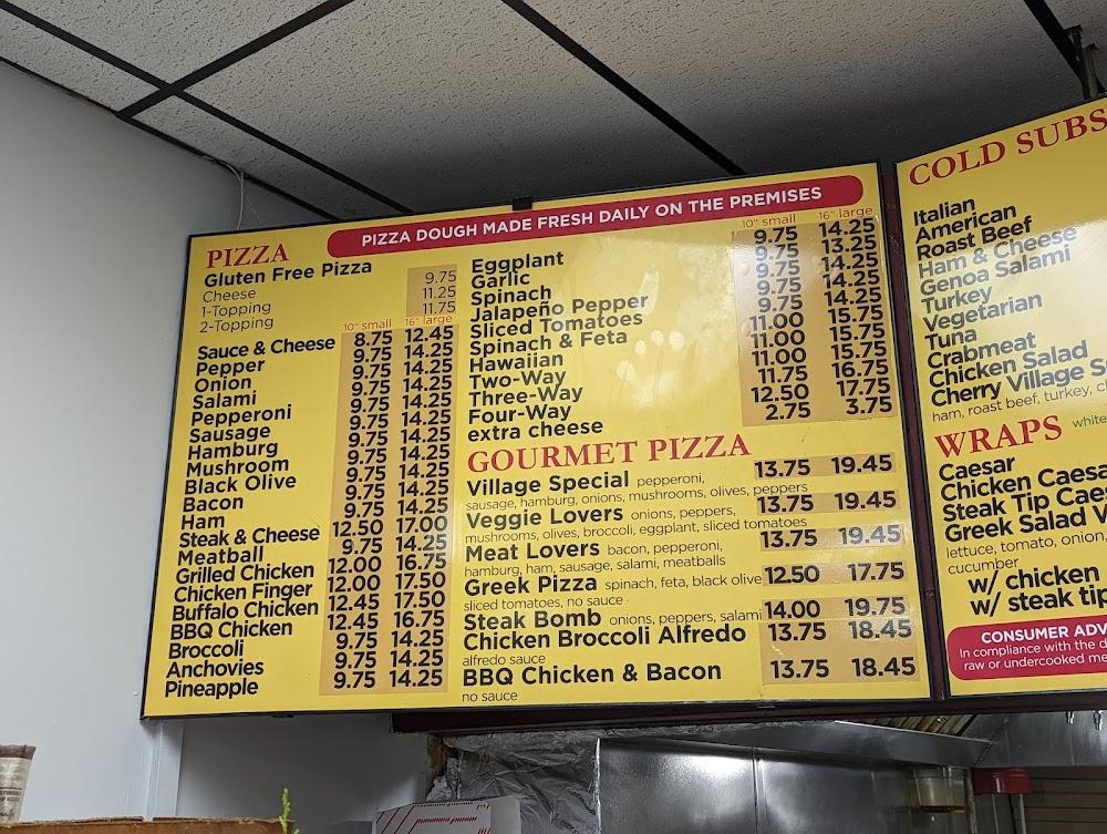 Cherry Village Pizza Menu image 2