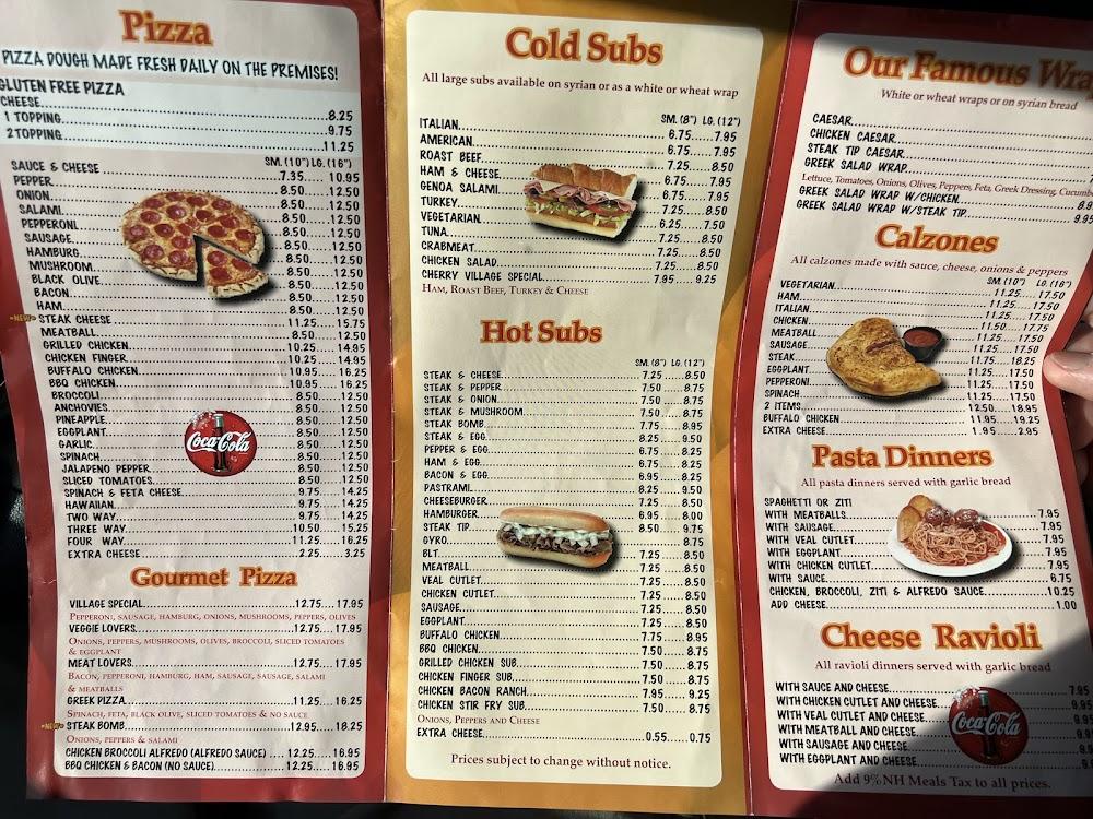 Cherry Village Pizza Menu image 3